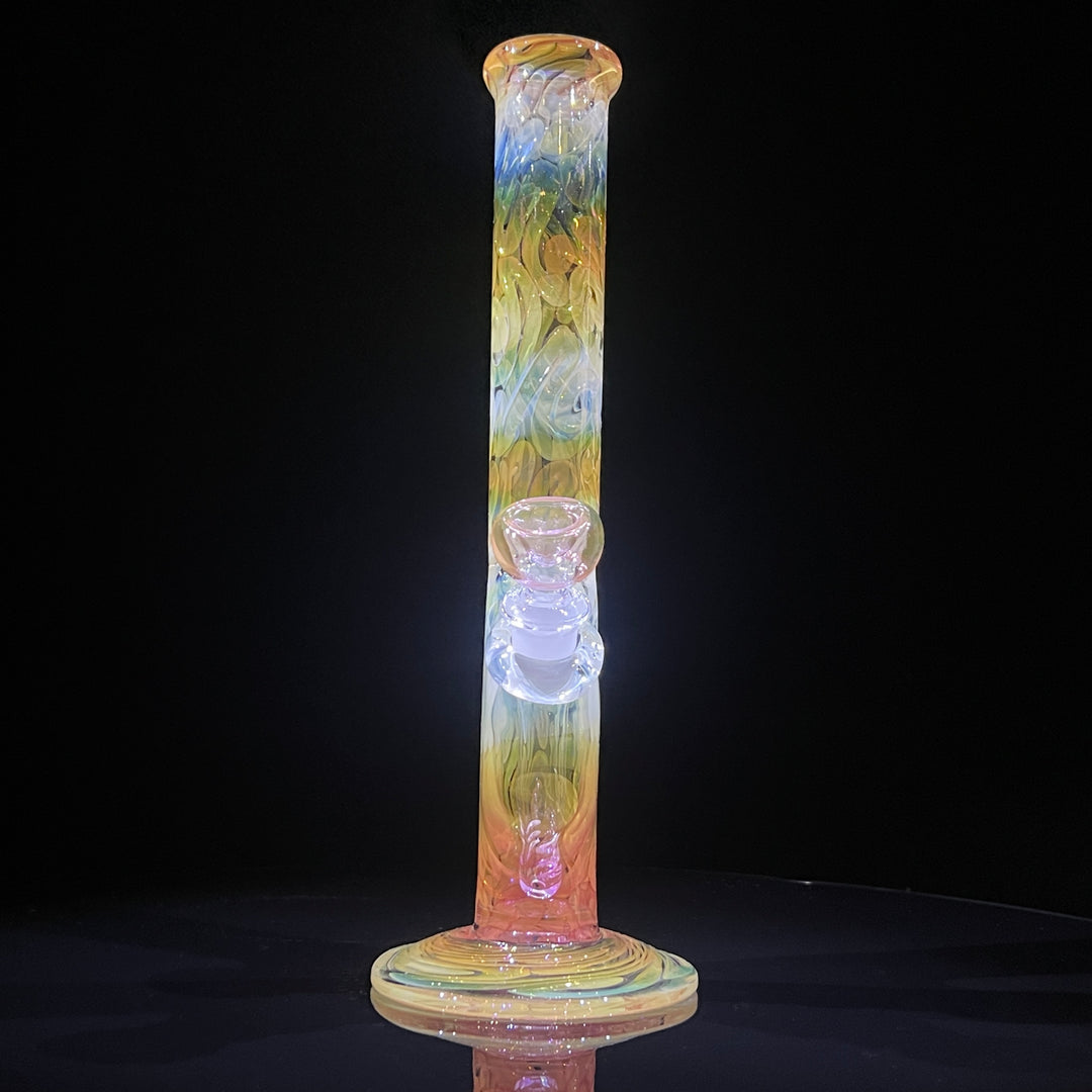 11" Fumed Squiggle Straight Bong Glass Pipe Mary Jane's Glass