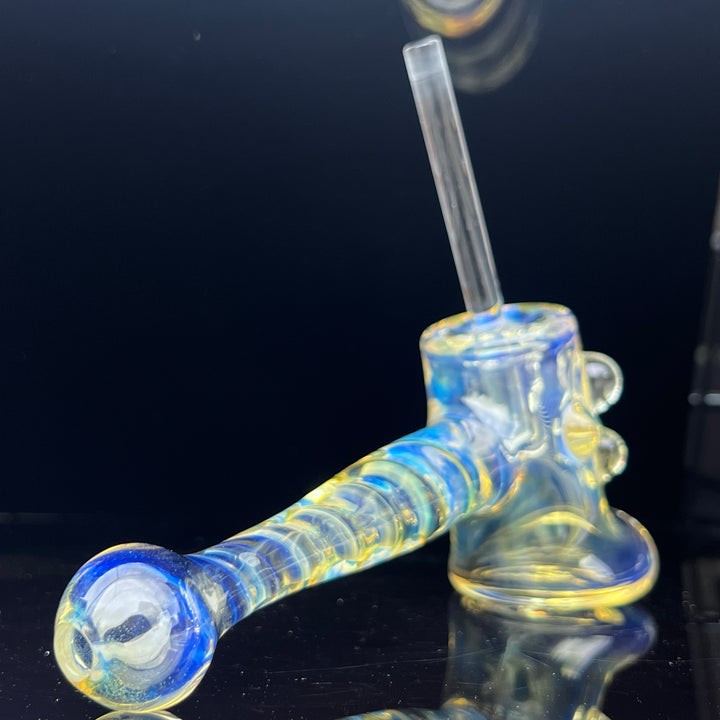 Silver Fumed Hash Hammer Glass Pipe Crondo Glassics   