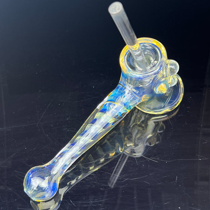 Silver Fumed Hash Hammer Glass Pipe Crondo Glassics   