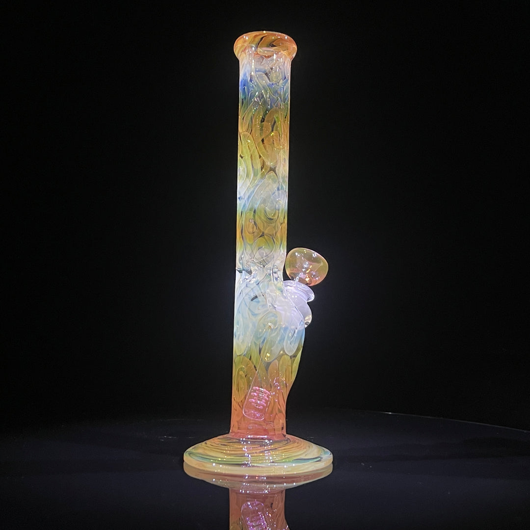 11" Fumed Squiggle Straight Bong Glass Pipe Mary Jane's Glass