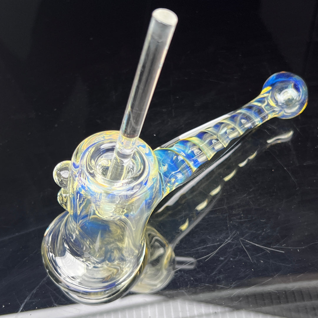 Silver Fumed Hash Hammer Glass Pipe Crondo Glassics   