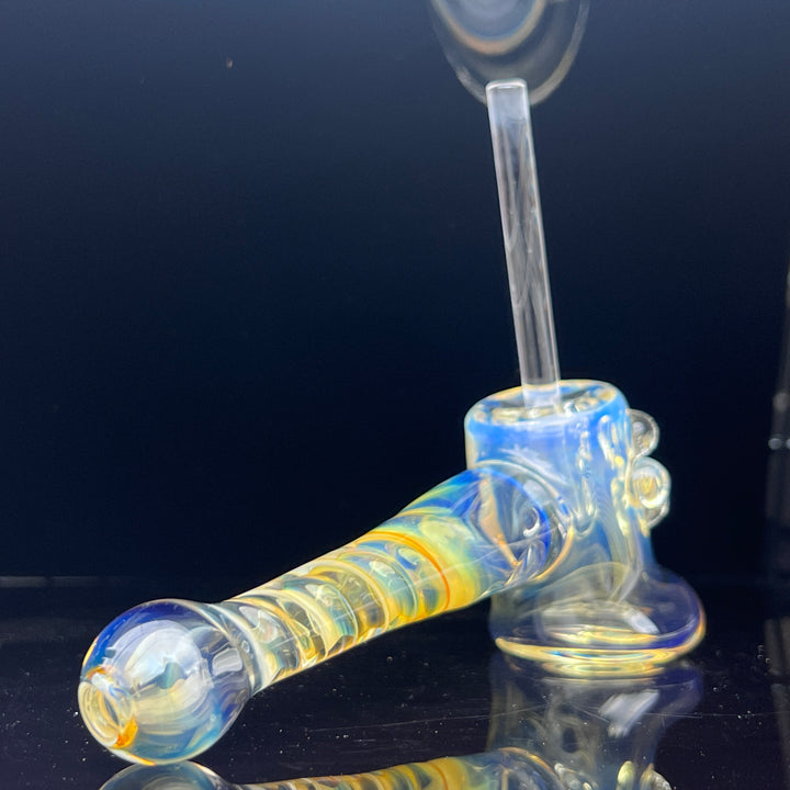 Silver Fumed Hash Hammer Glass Pipe Crondo Glassics   