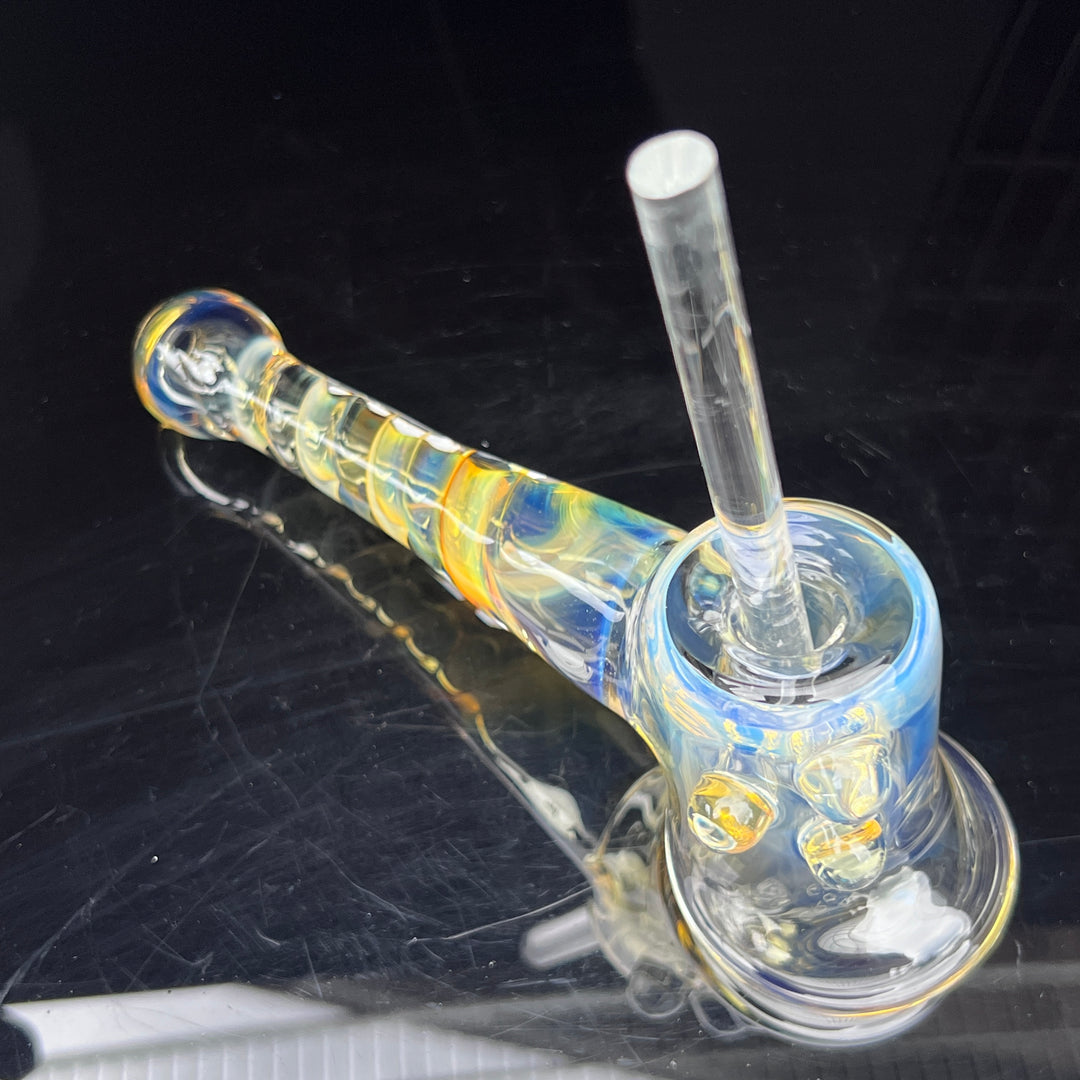 Silver Fumed Hash Hammer Glass Pipe Crondo Glassics   