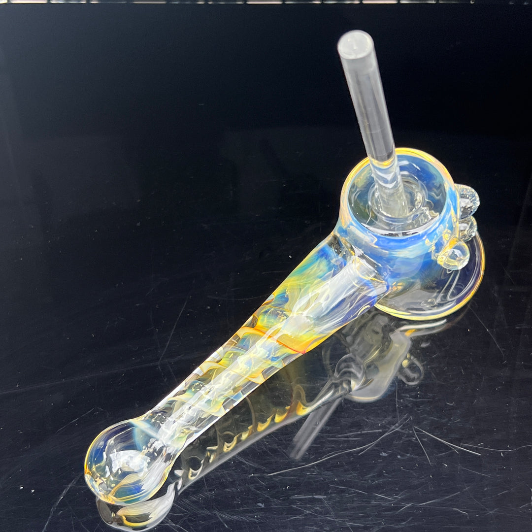 Silver Fumed Hash Hammer Glass Pipe Crondo Glassics   