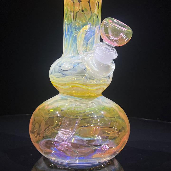 10.5" Fumed Double Bubble Bong Glass Pipe Mary Jane's Glass