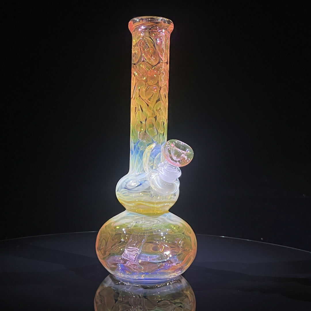 10.5" Fumed Double Bubble Bong Glass Pipe Mary Jane's Glass