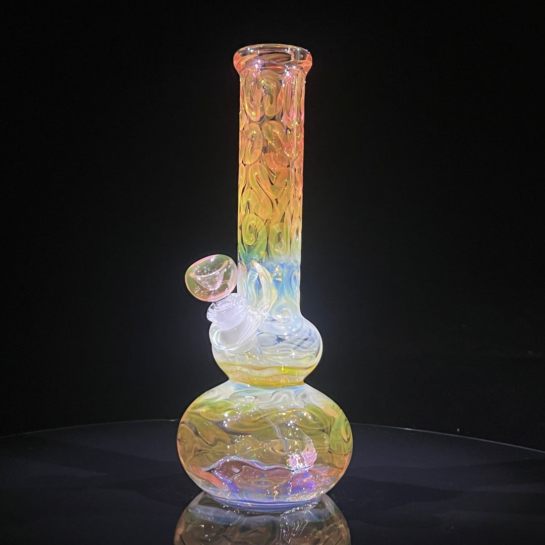 10.5" Fumed Double Bubble Bong Glass Pipe Mary Jane's Glass