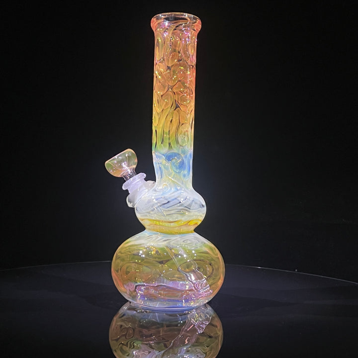 10.5" Fumed Double Bubble Bong Glass Pipe Mary Jane's Glass