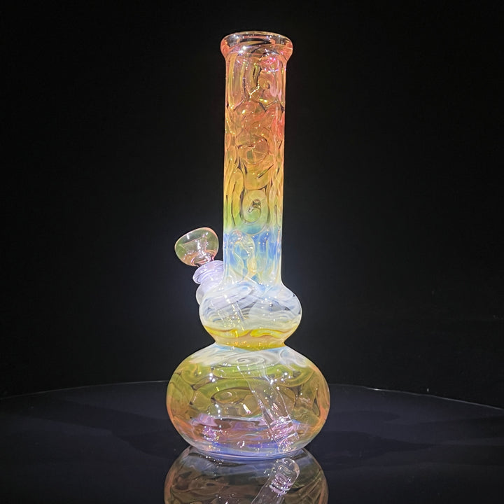 10.5" Fumed Double Bubble Bong Glass Pipe Mary Jane's Glass