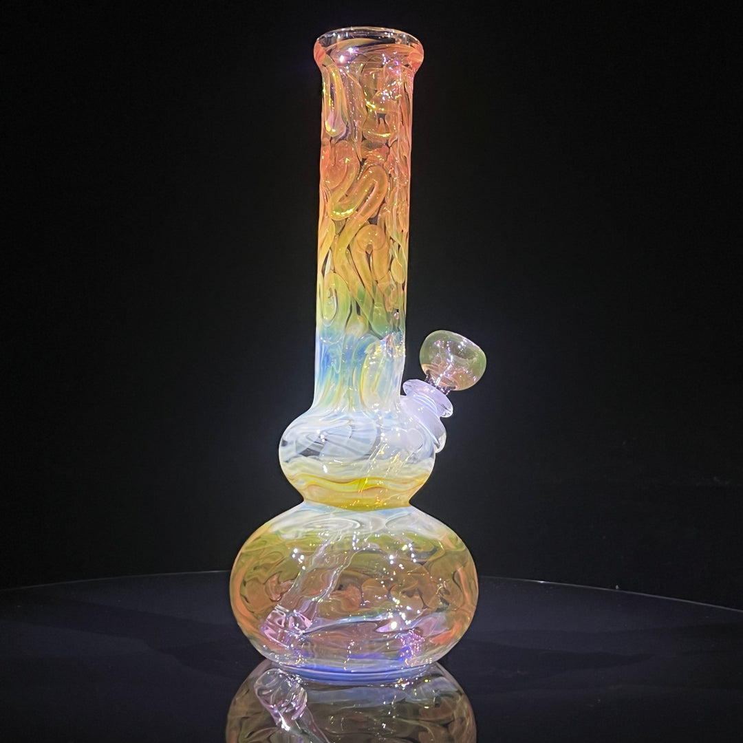 10.5" Fumed Double Bubble Bong Glass Pipe Mary Jane's Glass