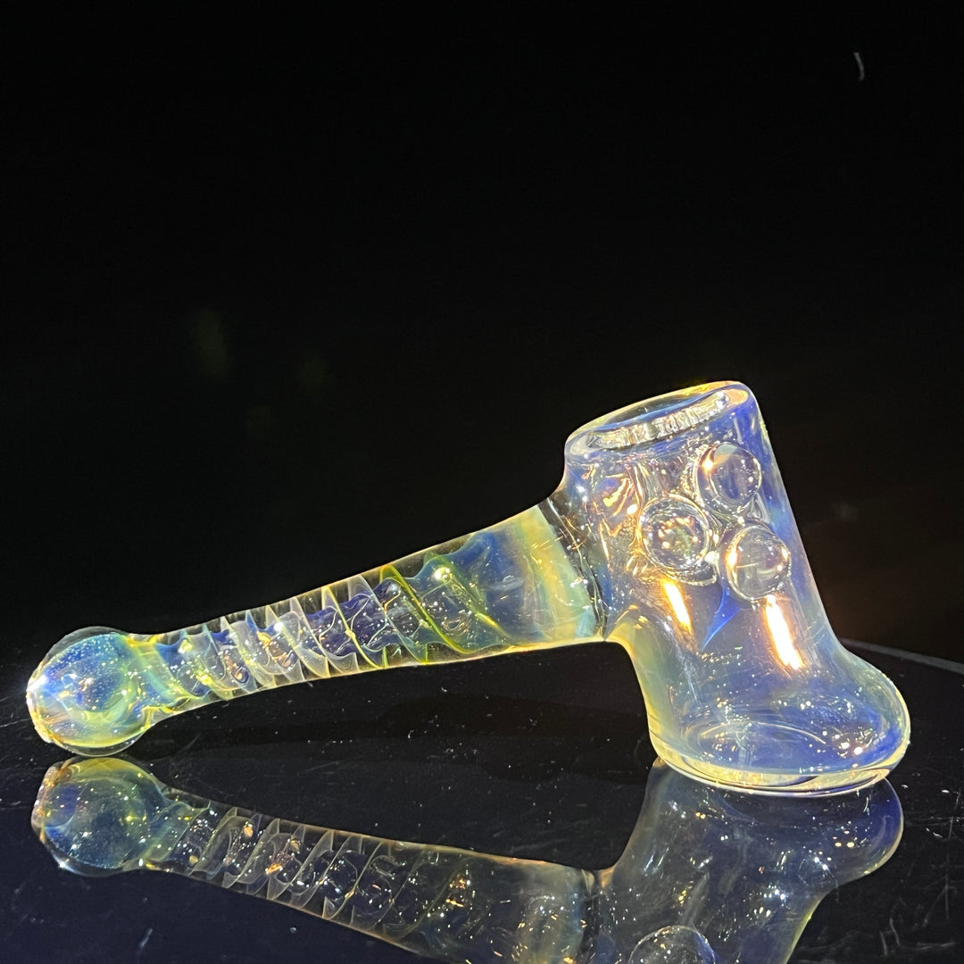 Silver Fumed Hash Hammer Glass Pipe Crondo Glassics   