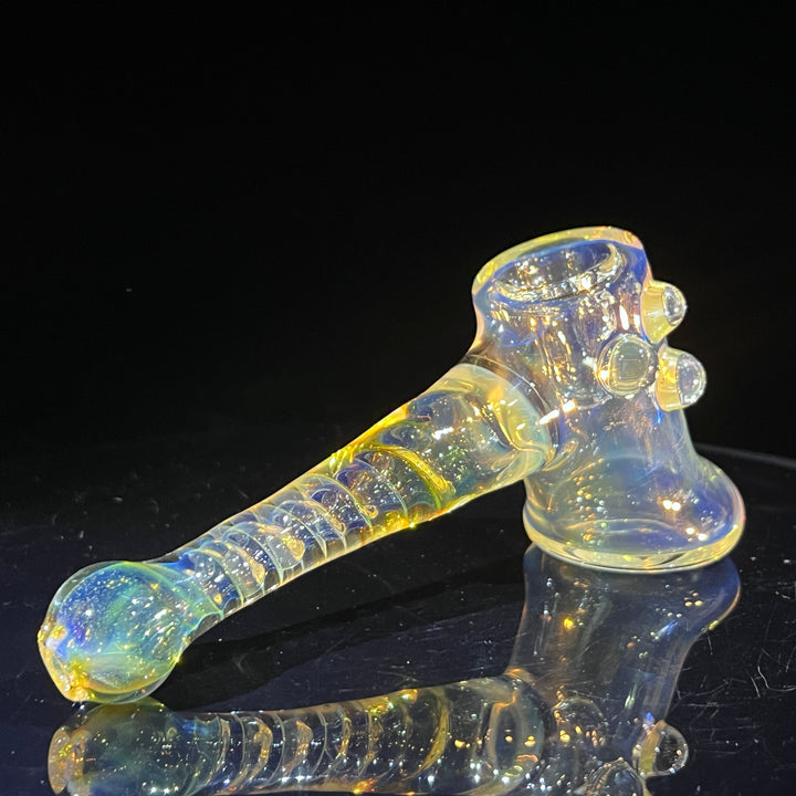 Silver Fumed Hash Hammer Glass Pipe Crondo Glassics   