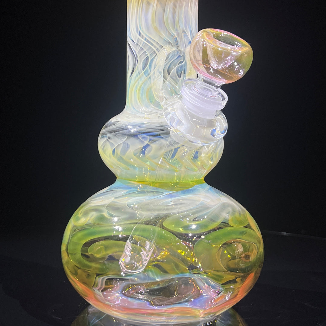 10.5" Fumed Double Bubble Bong Glass Pipe Mary Jane's Glass