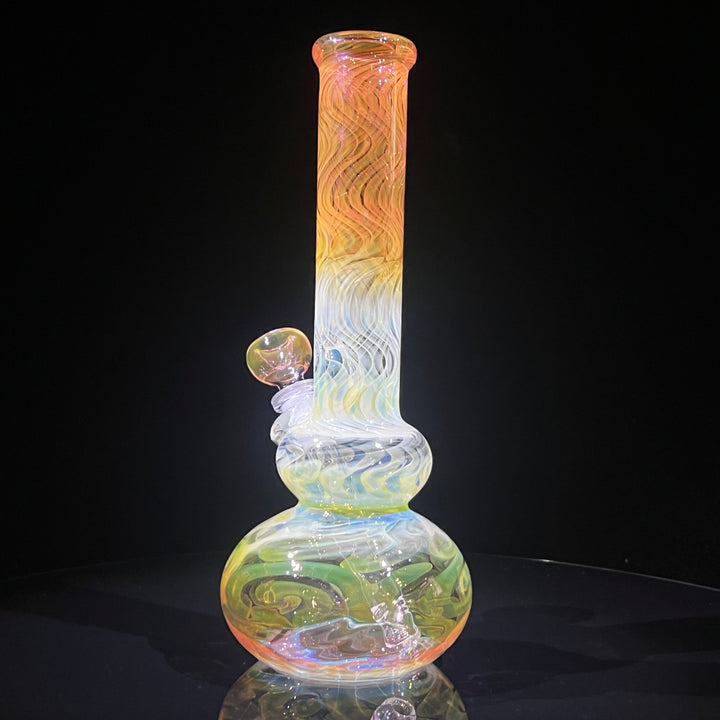 10.5" Fumed Double Bubble Bong Glass Pipe Mary Jane's Glass