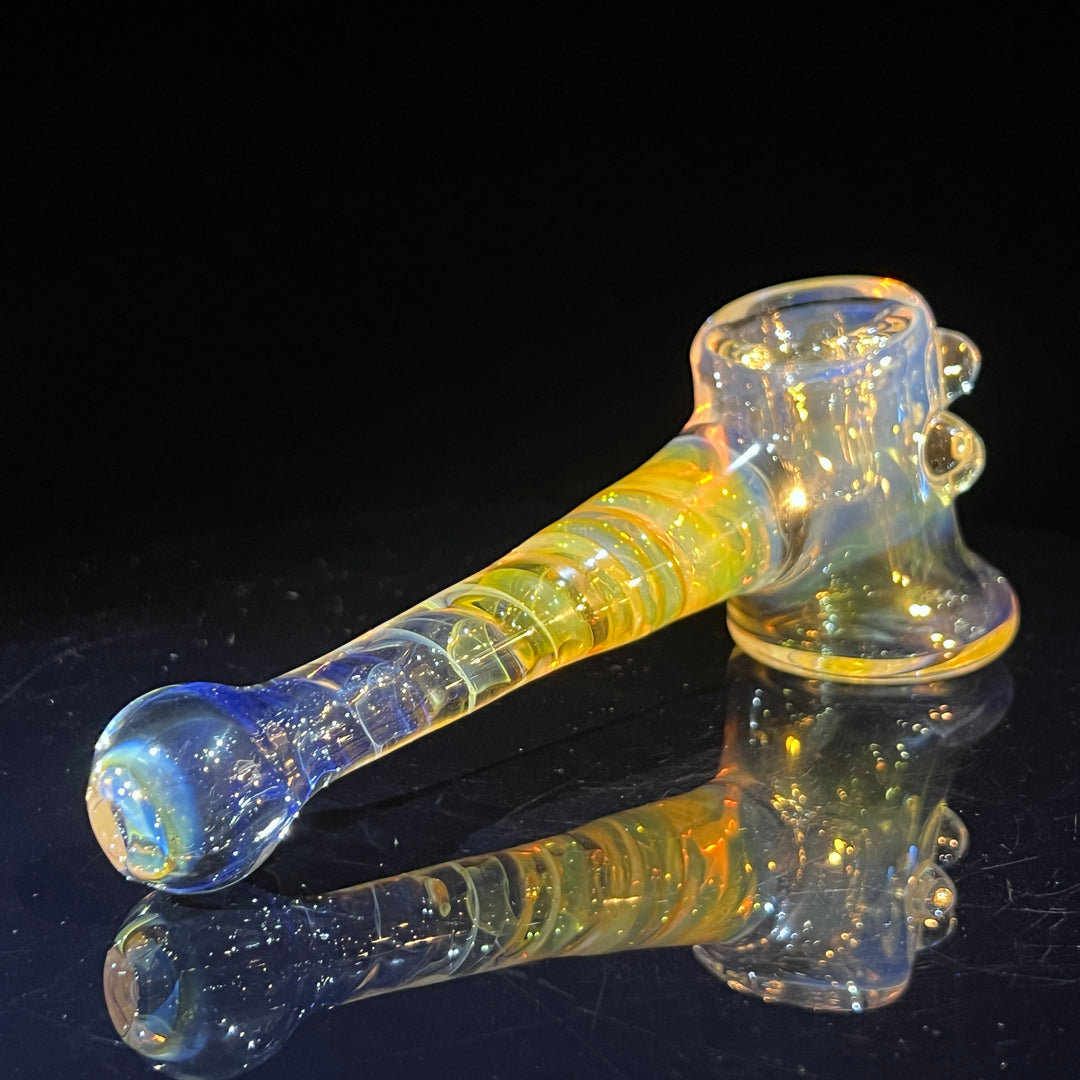 Silver Fumed Hash Hammer Glass Pipe Crondo Glassics   