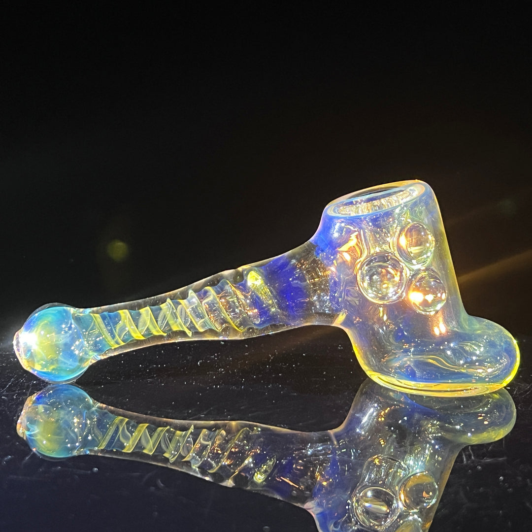 Silver Fumed Hash Hammer Glass Pipe Crondo Glassics   