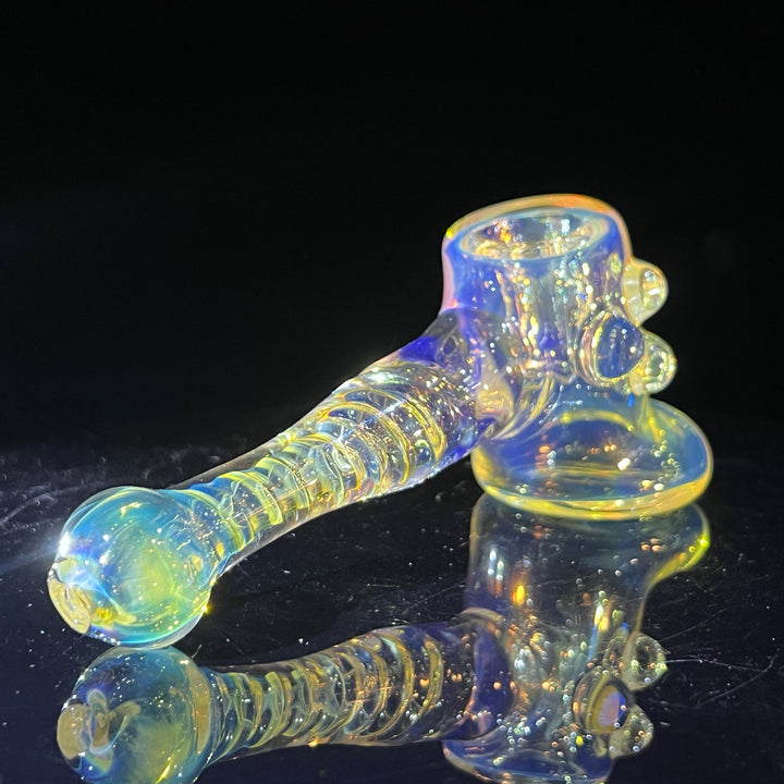 Silver Fumed Hash Hammer Glass Pipe Crondo Glassics   