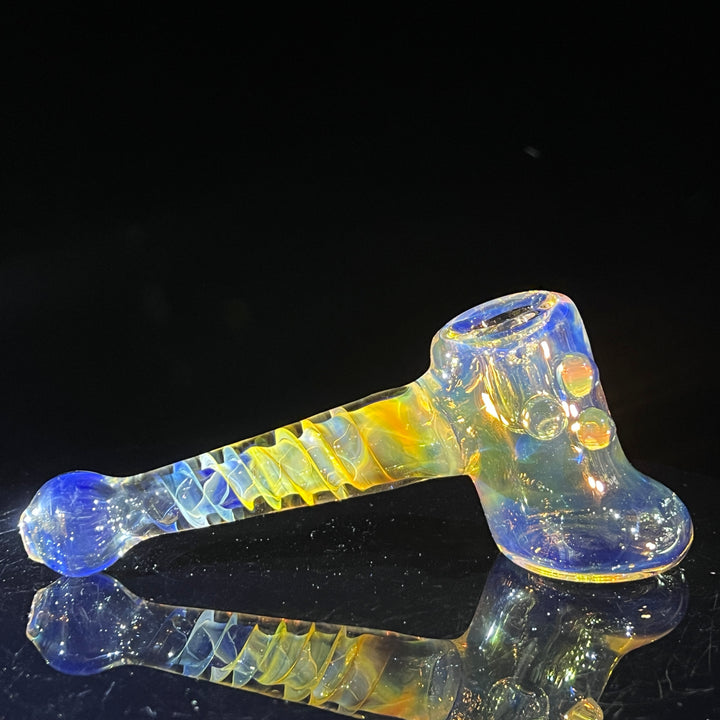 Silver Fumed Hash Hammer Glass Pipe Crondo Glassics   