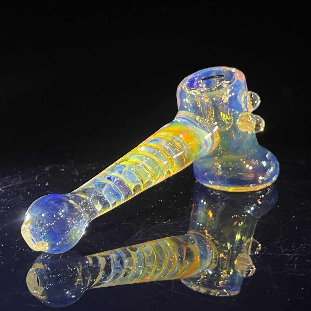 Silver Fumed Hash Hammer Glass Pipe Crondo Glassics   