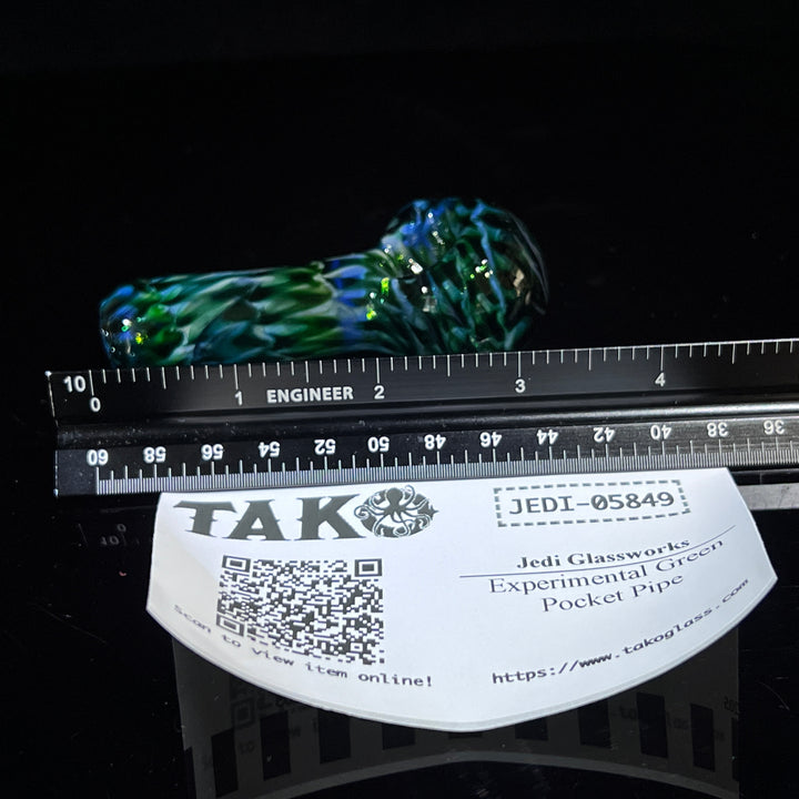 Experimental Green Pocket Pipe Glass Pipe Jedi Glassworks   