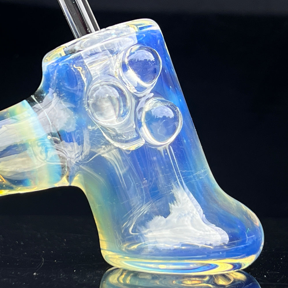 Silver Fumed Hash Hammer Glass Pipe Crondo Glassics   