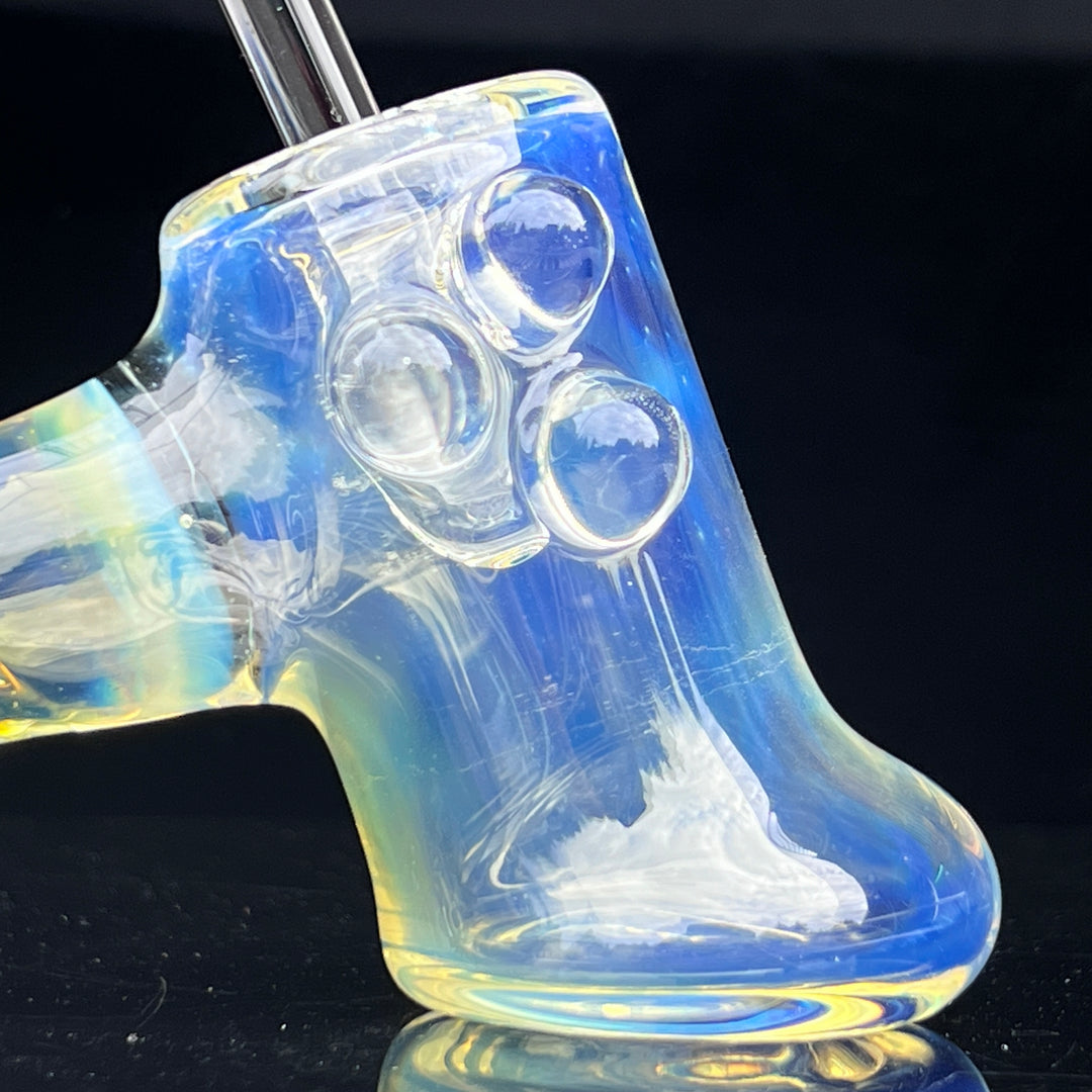 Silver Fumed Hash Hammer Glass Pipe Crondo Glassics   