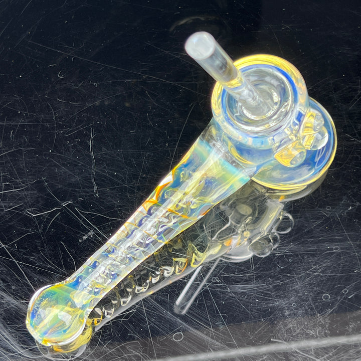 Silver Fumed Hash Hammer Glass Pipe Crondo Glassics   