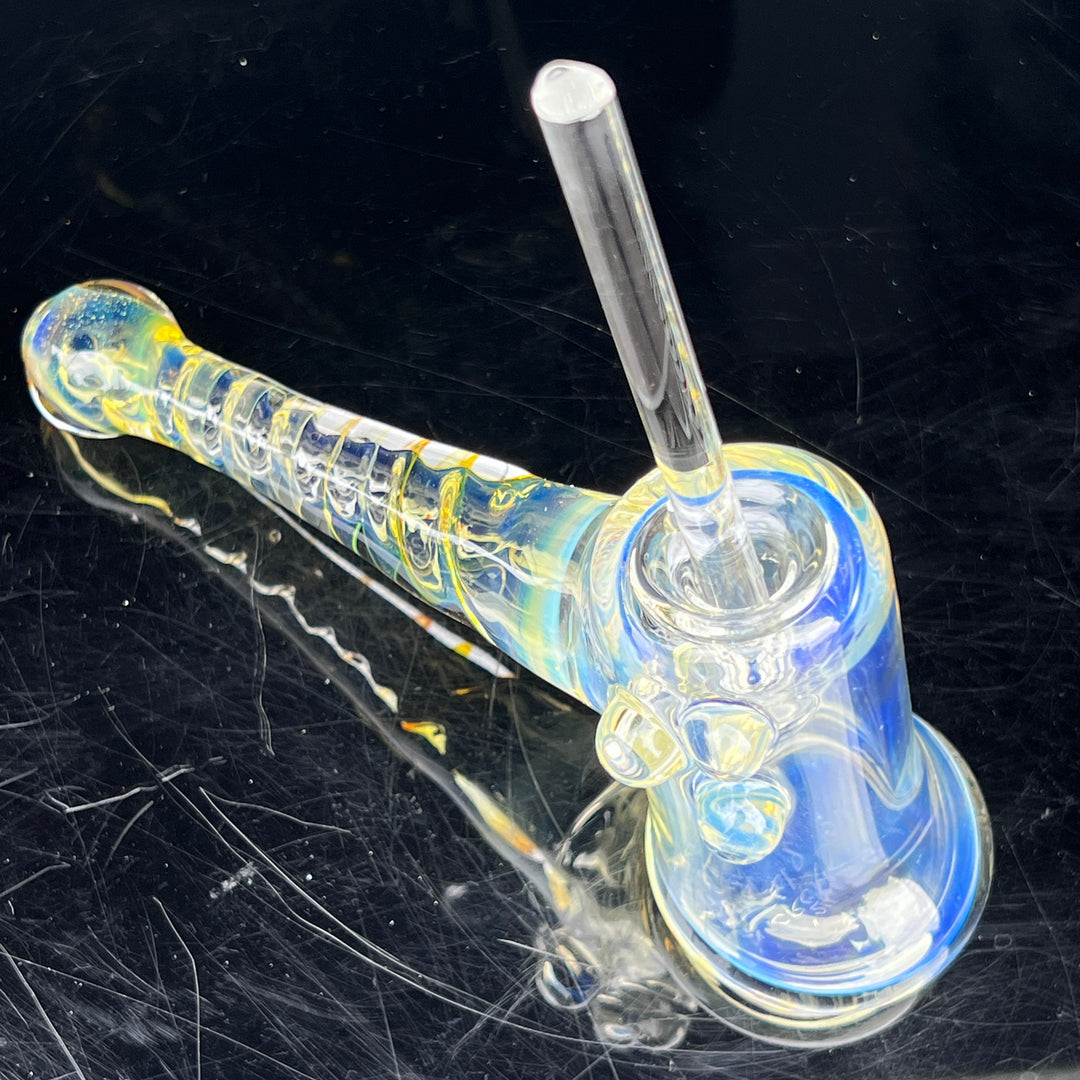 Silver Fumed Hash Hammer Glass Pipe Crondo Glassics   