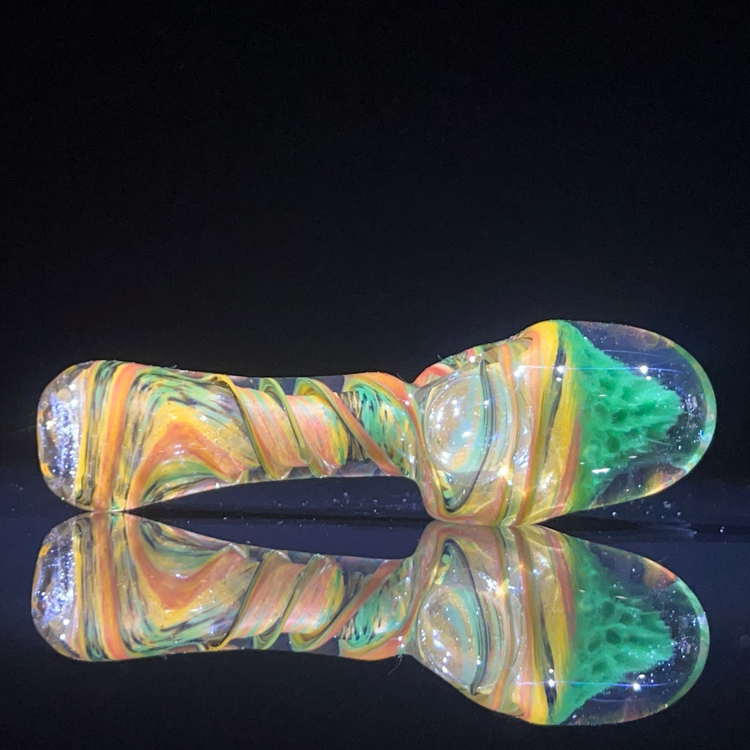 Rasta Twist Alien Brain Honeycomb Glass Pipe Plug a Nug