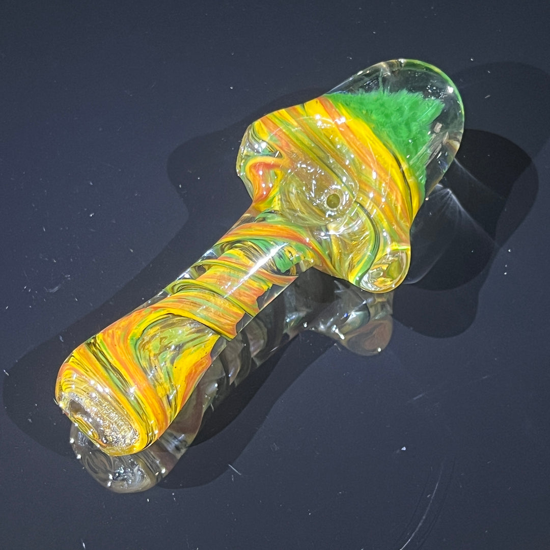 Rasta Twist Alien Brain Honeycomb Glass Pipe Plug a Nug