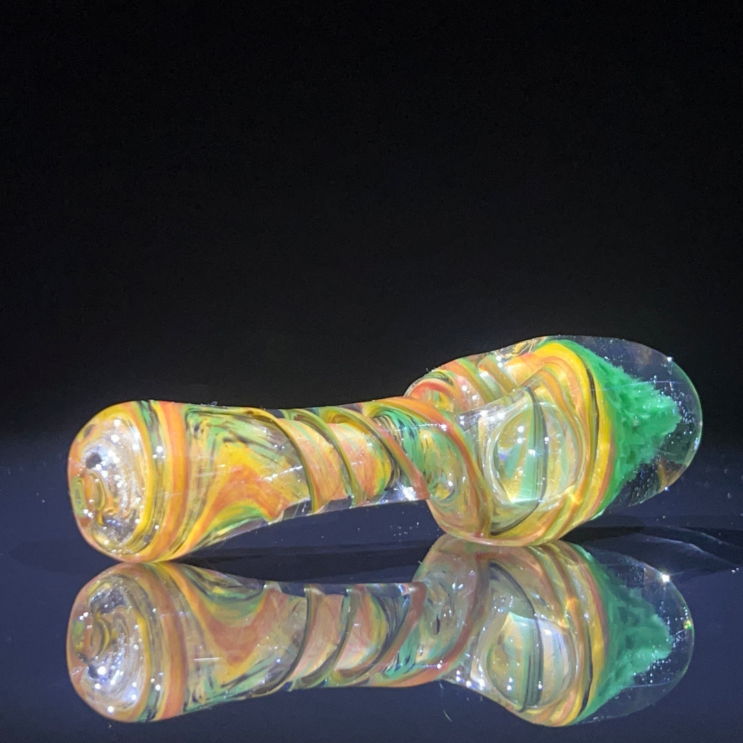 Rasta Twist Alien Brain Honeycomb Glass Pipe Plug a Nug