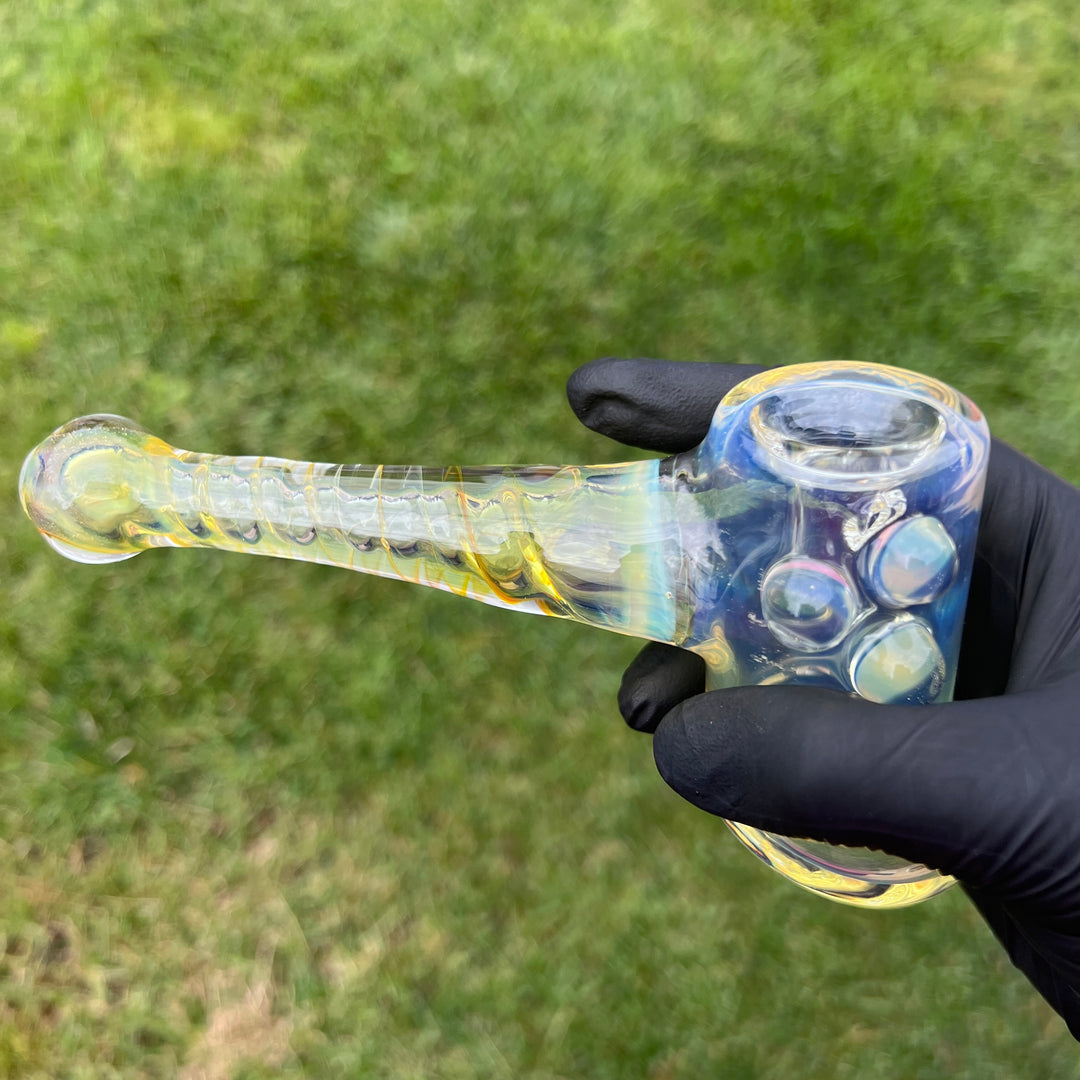 Silver Fumed Hash Hammer Glass Pipe Crondo Glassics   