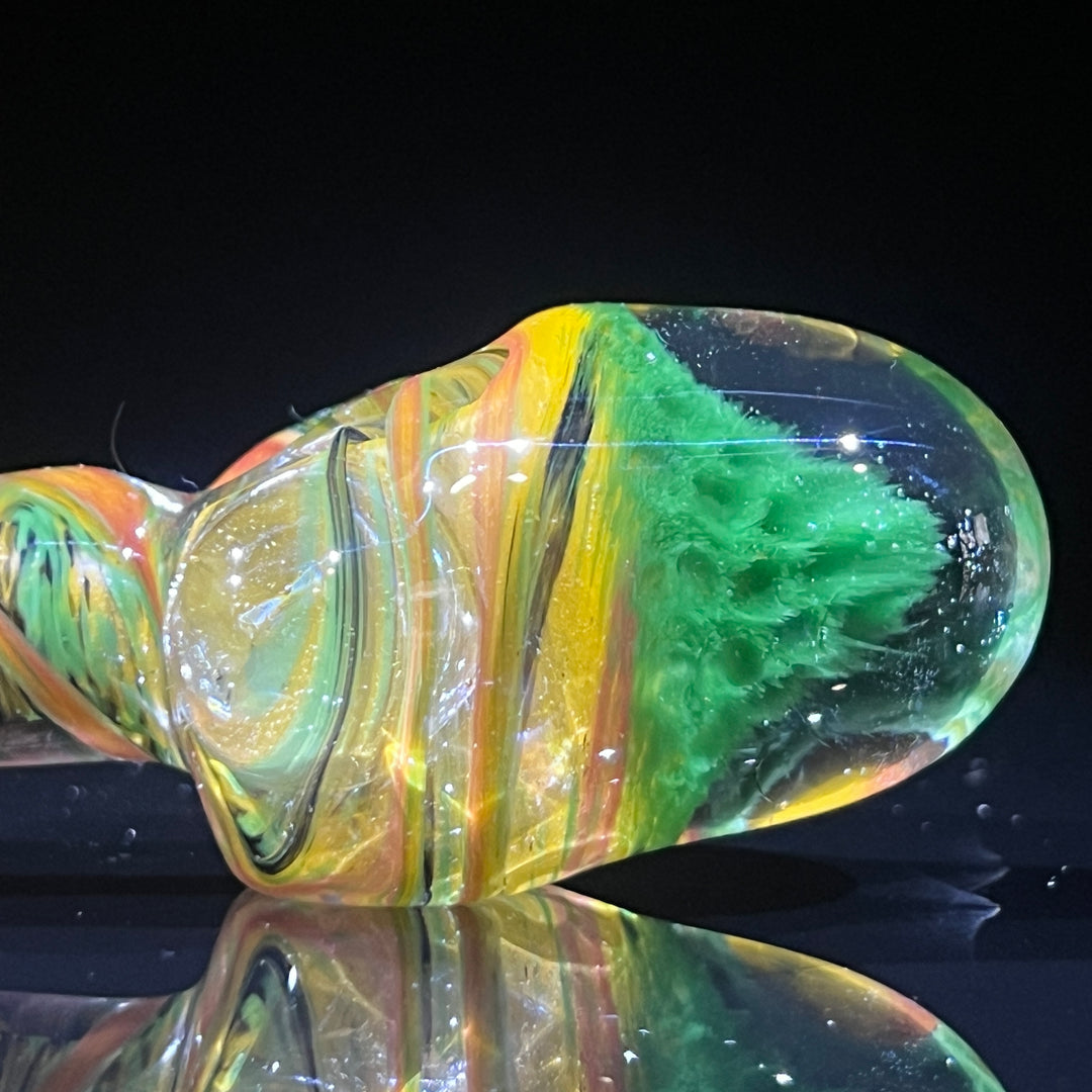 Rasta Twist Alien Brain Honeycomb Glass Pipe Plug a Nug