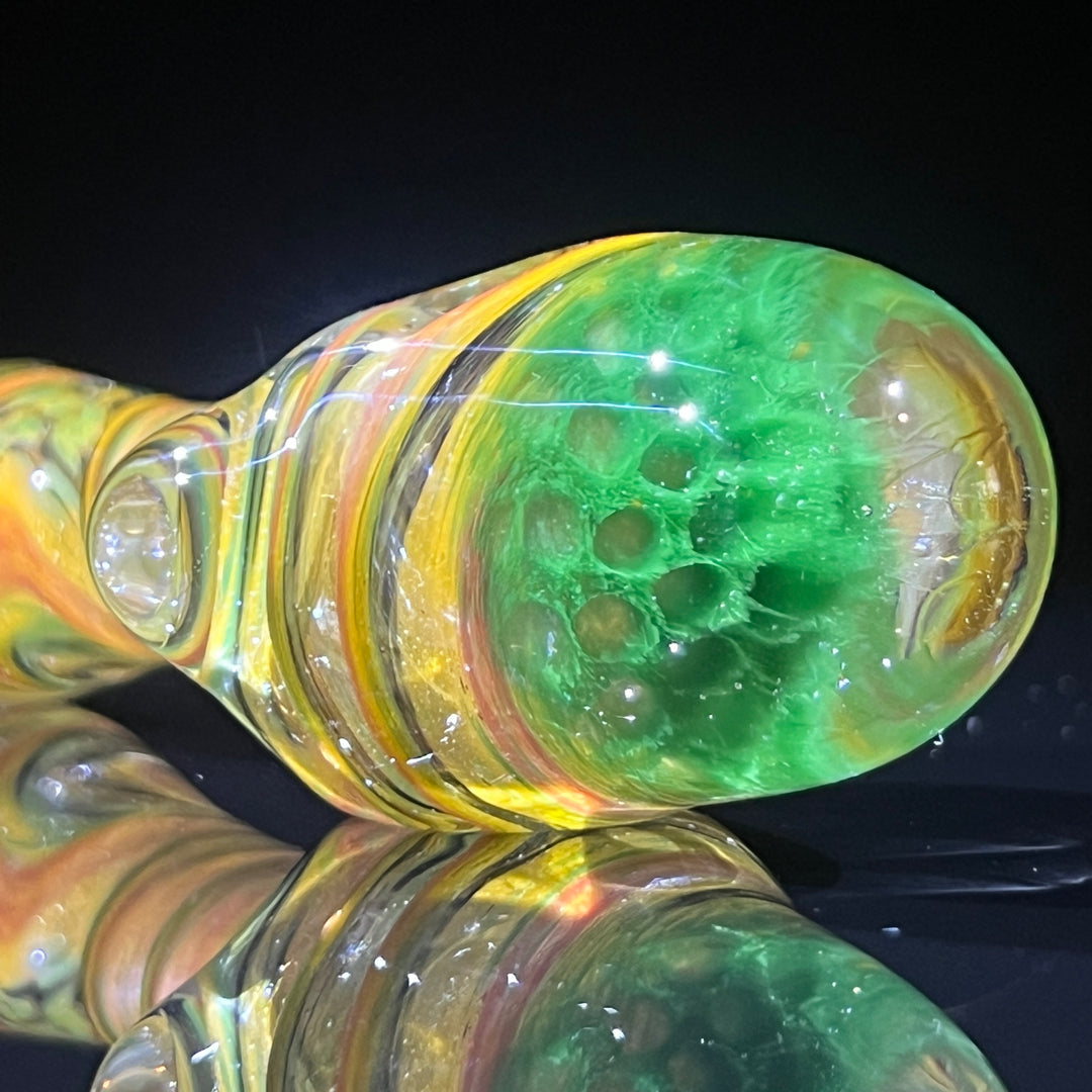 Rasta Twist Alien Brain Honeycomb Glass Pipe Plug a Nug