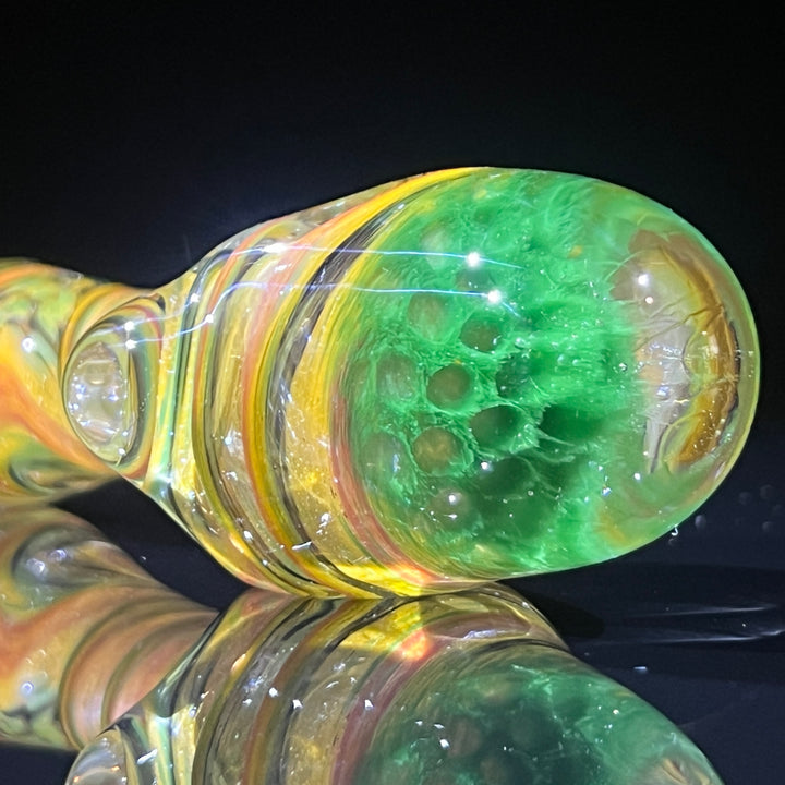 Rasta Twist Alien Brain Honeycomb Glass Pipe Plug a Nug