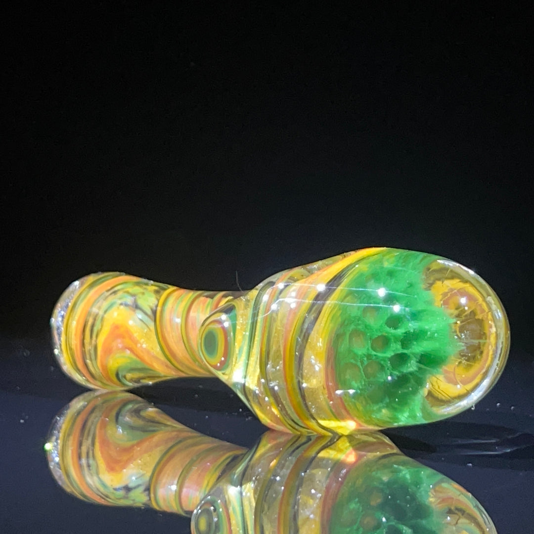 Rasta Twist Alien Brain Honeycomb Glass Pipe Plug a Nug