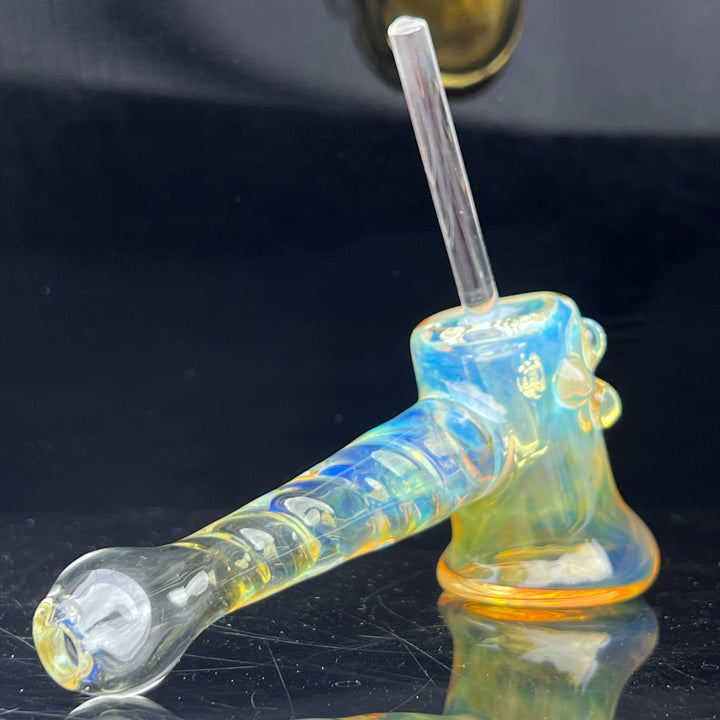 Silver Fumed Hash Hammer Glass Pipe Crondo Glassics   