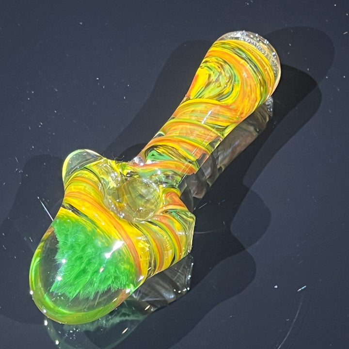 Rasta Twist Alien Brain Honeycomb Glass Pipe Plug a Nug