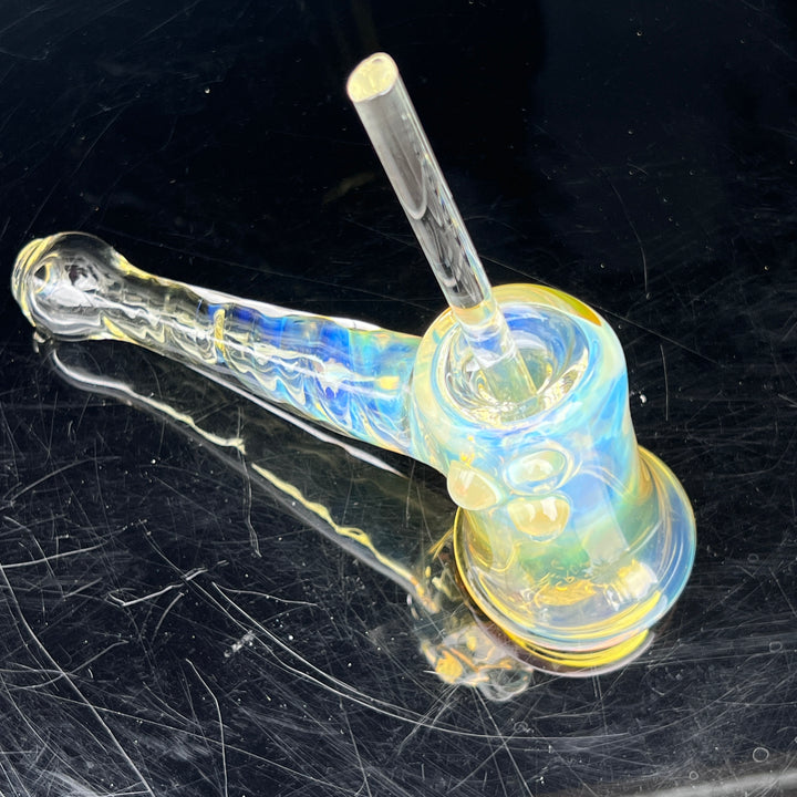 Silver Fumed Hash Hammer Glass Pipe Crondo Glassics   