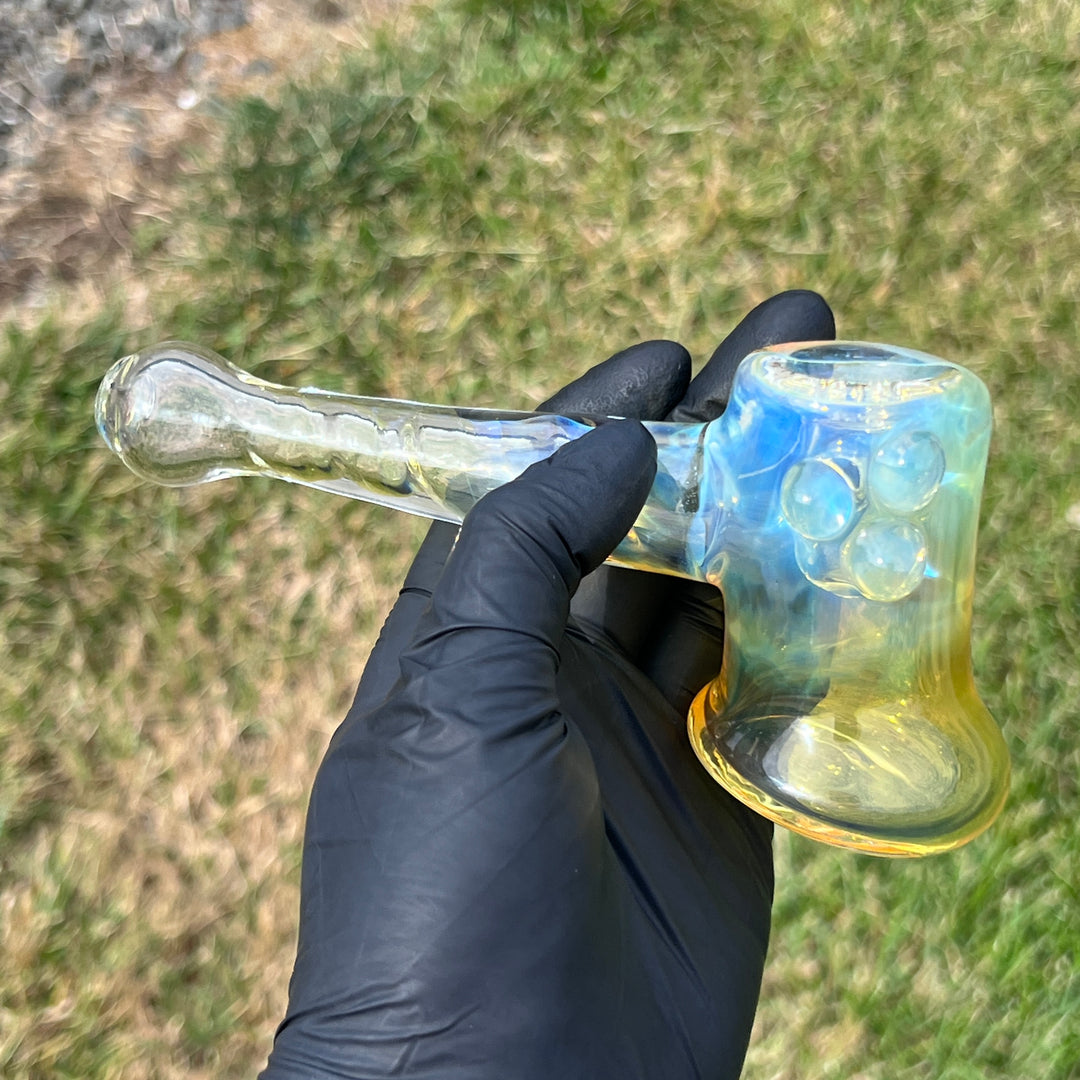 Silver Fumed Hash Hammer Glass Pipe Crondo Glassics   