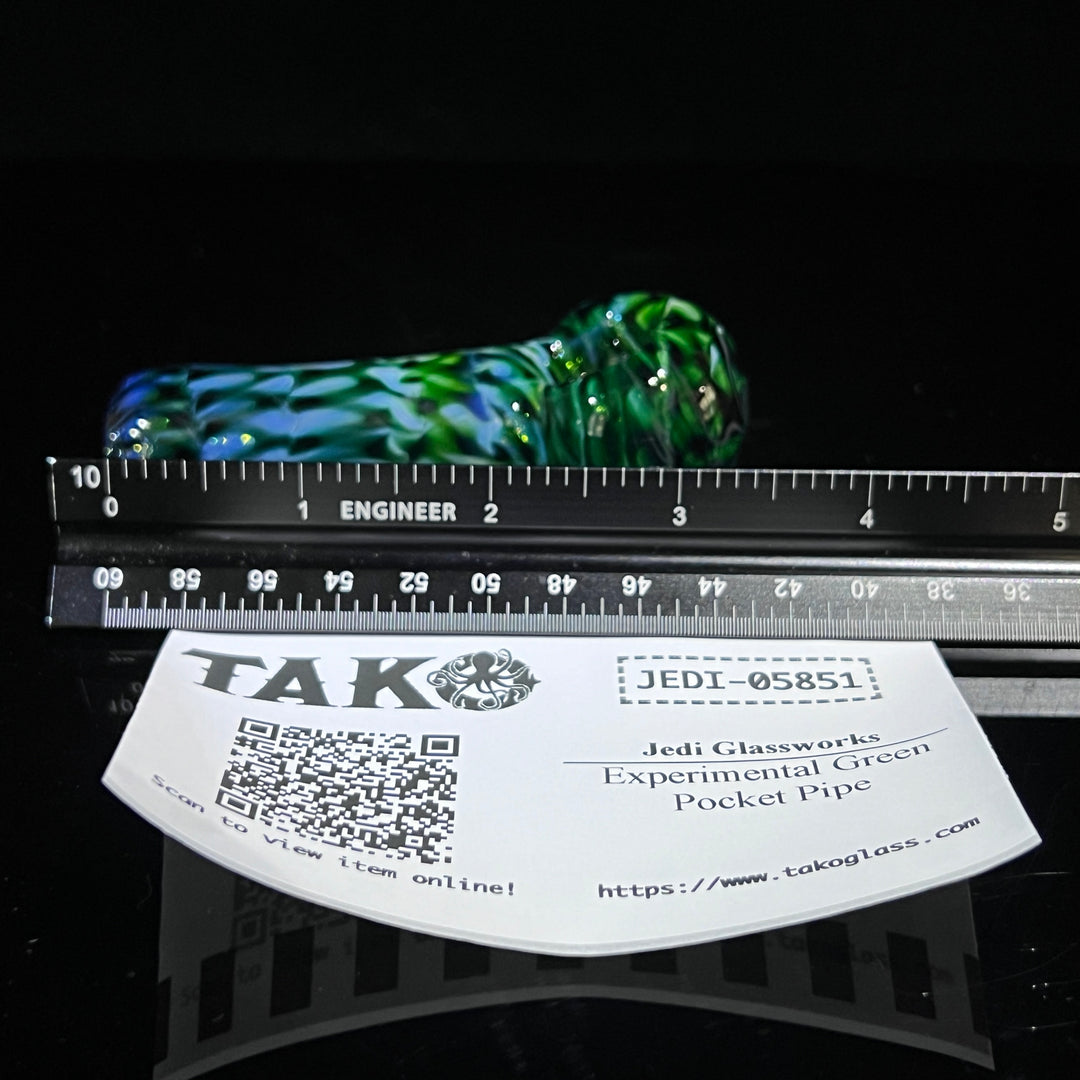 Experimental Green Pocket Pipe Glass Pipe Jedi Glassworks   