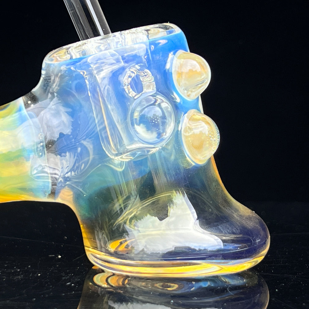 Silver Fumed Hash Hammer Glass Pipe Crondo Glassics   