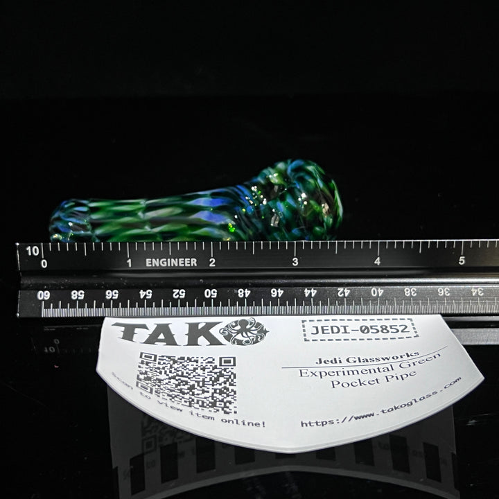 Experimental Green Pocket Pipe Glass Pipe Jedi Glassworks   