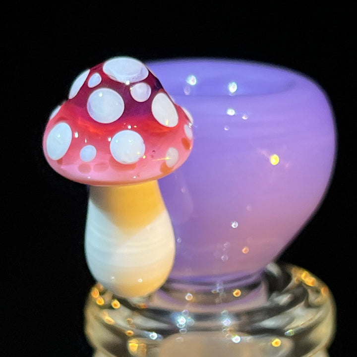 14 mm Lavender Mushroom Bowl Water Pipe Beezy Glass   