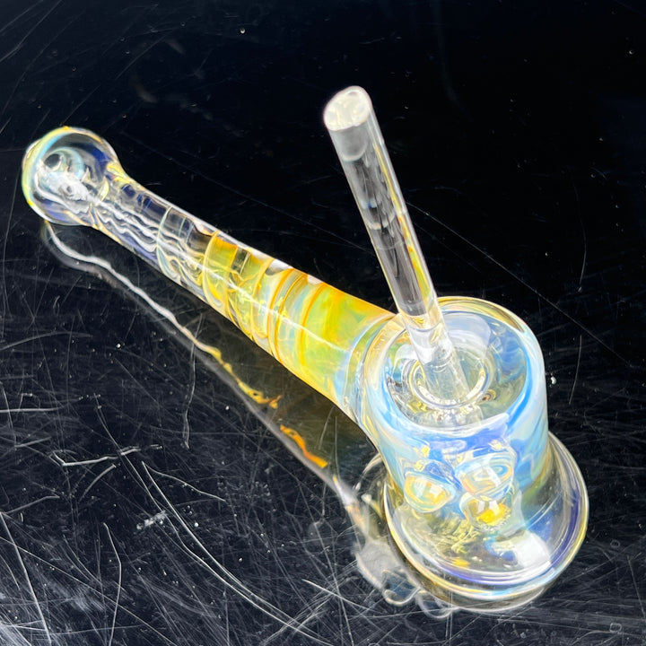 Silver Fumed Hash Hammer Glass Pipe Crondo Glassics   