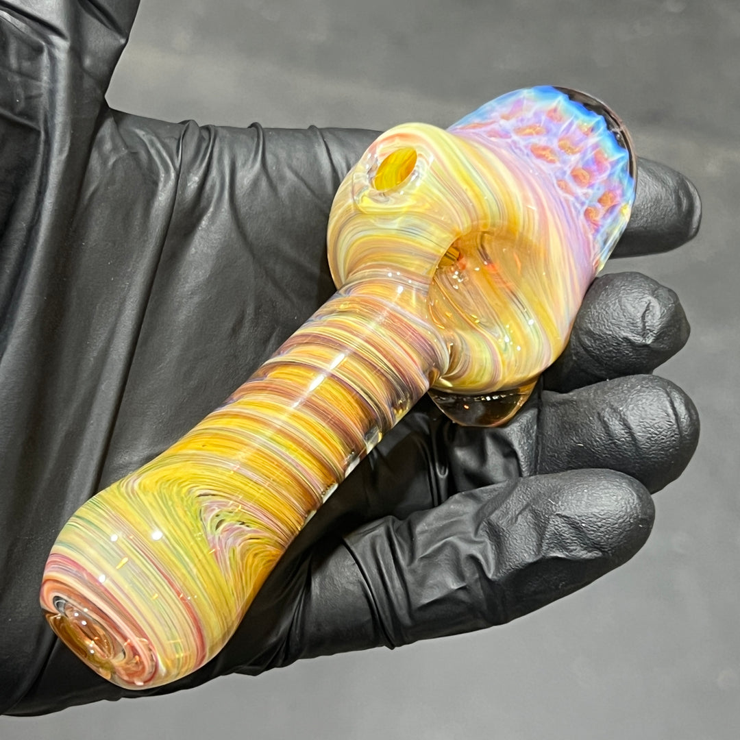 Sandstorm Alien Brain Honeycomb Pipe Glass Pipe Plug a Nug