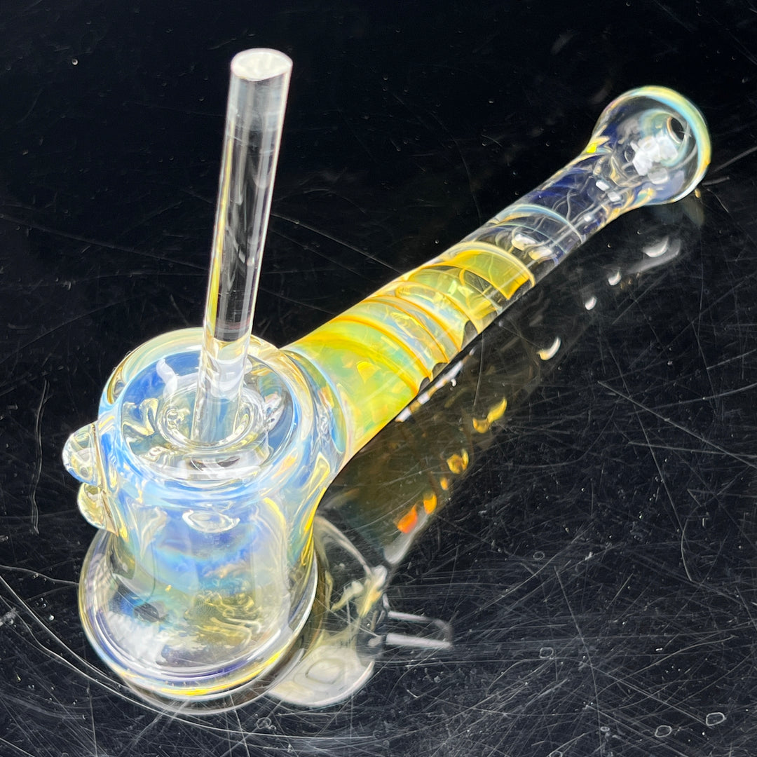 Silver Fumed Hash Hammer Glass Pipe Crondo Glassics   