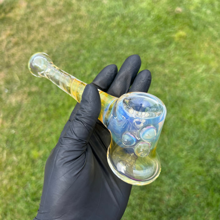 Silver Fumed Hash Hammer Glass Pipe Crondo Glassics   