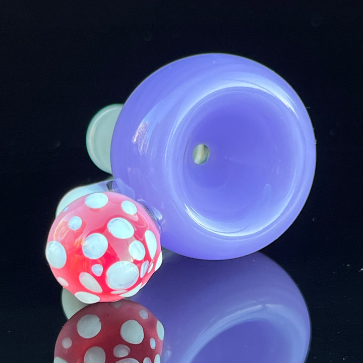 14 mm Lavender Mushroom Bowl Water Pipe Beezy Glass   