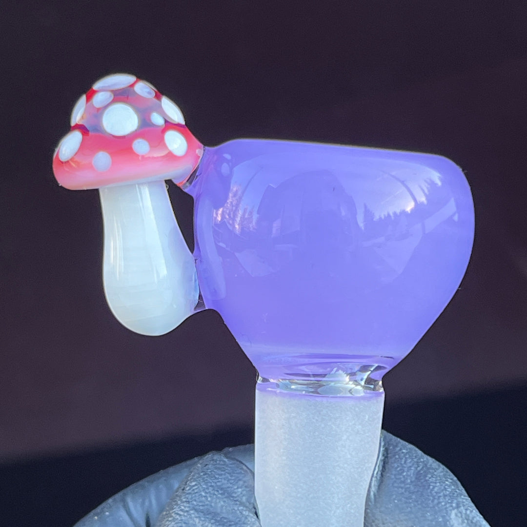 14 mm Lavender Mushroom Bowl Water Pipe Beezy Glass   